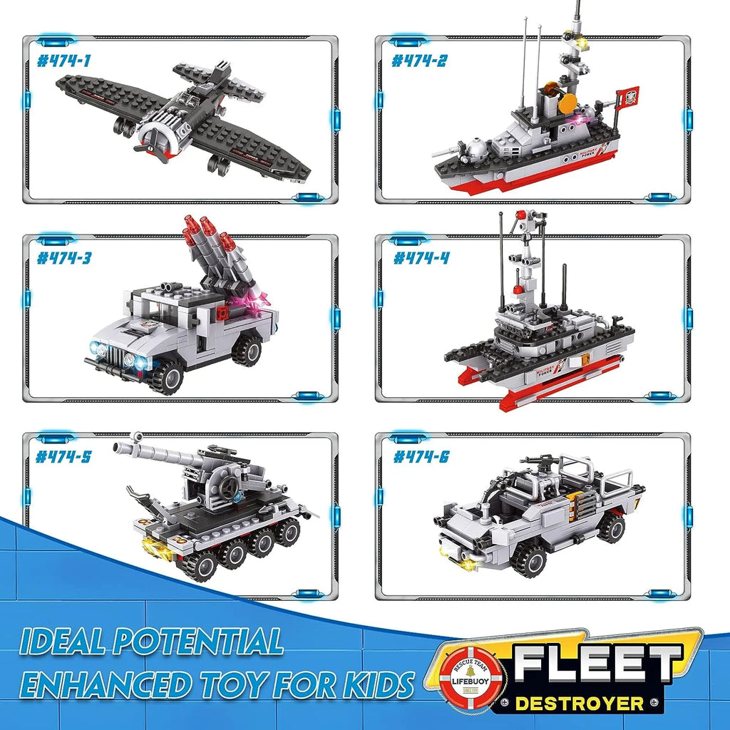 1296 Pieces Aircraft Carrier Building Block Set G51148