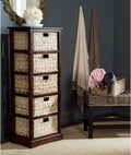 Wicker Basket Storage Tower Z984