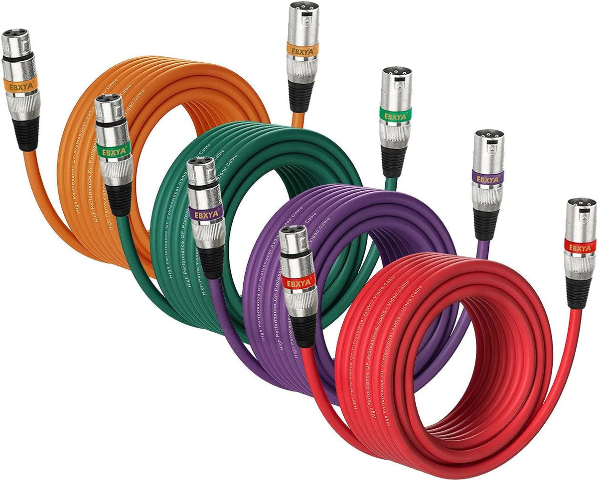 50 Ft 4 Pack XLR Microphone Cable N8034
