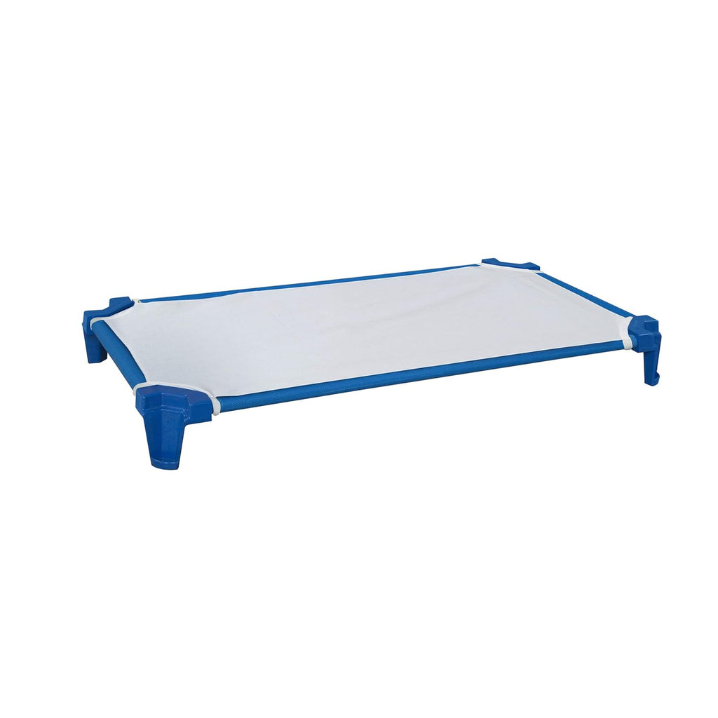 Blue Stackable Toddler Cots with Sheets, Set of 6 G456440