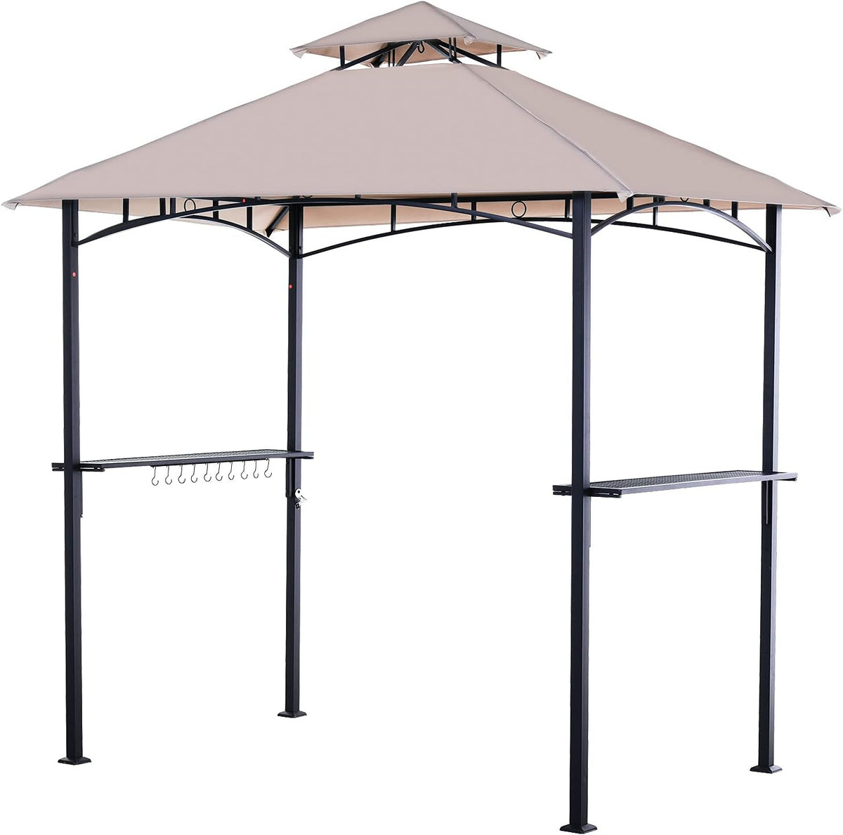 8 x 5 FT Steel Frame Grill Gazebo Canopy Tent W6999