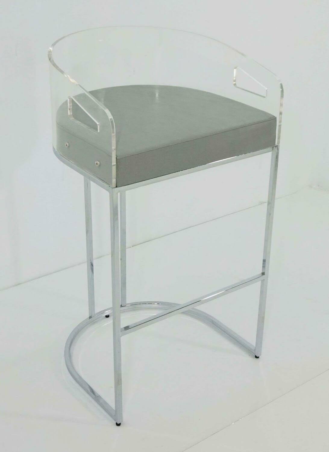 Grey Bar Stool Set of 2 M919248