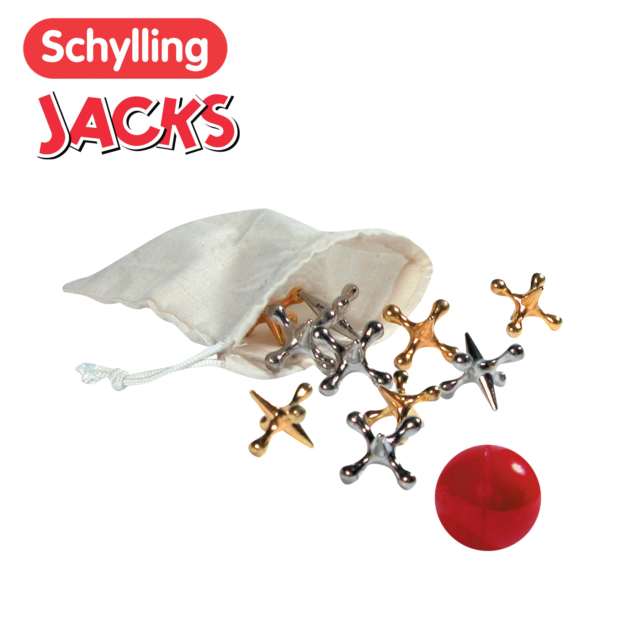 Metal Jacks & Rubber Ball Set J18554
