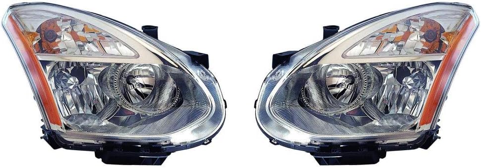 Headlight Assembly Pair for Nissan Rogue 2008 G175