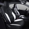 Red-PU Car Seat Cover for Tesla Model 3/Y (5 Pcs) F8482