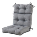 Heather Gray 44 x 22 in. Outdoor High Back Chair Cushion U45514