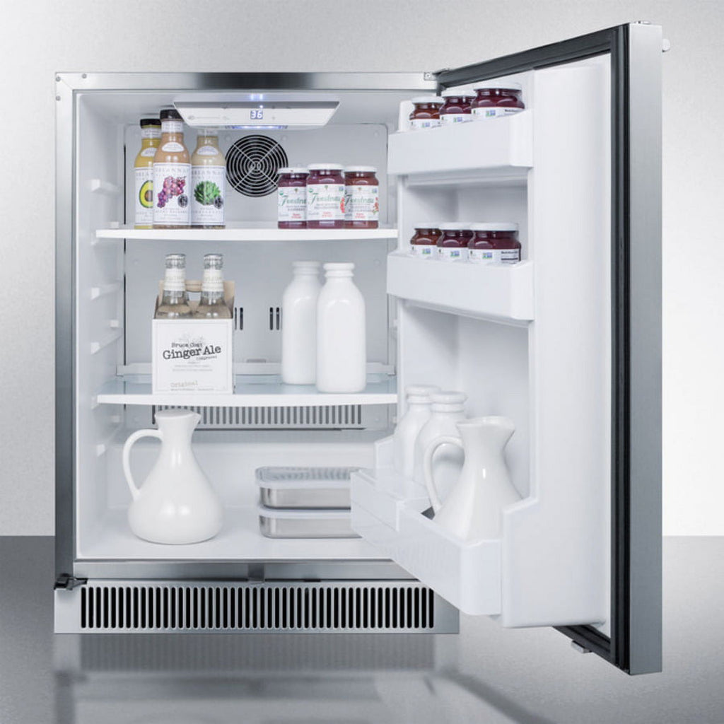 24" Wide Built-In Outdoor All-Refrigerator I5022
