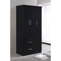 Black 3 Door Armoire N32119