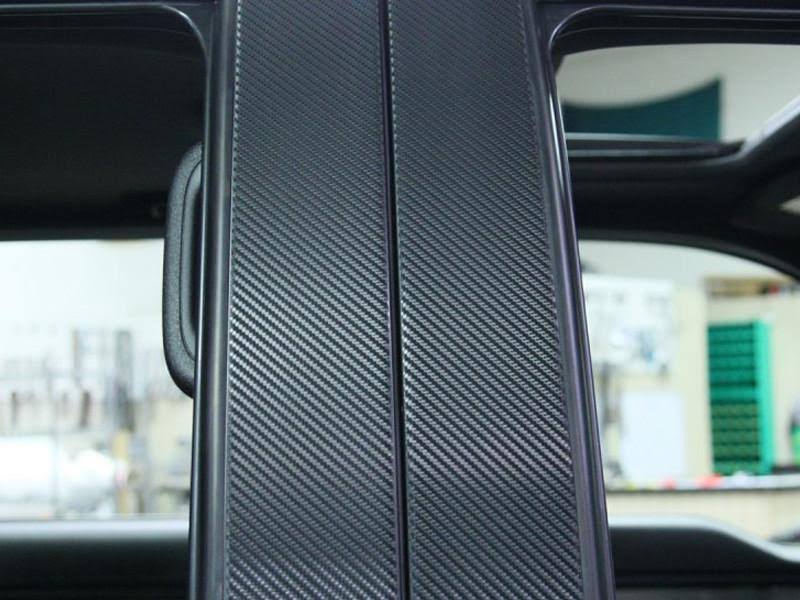 Carbon Fiber Pillar Post Wrap 4pc V9051