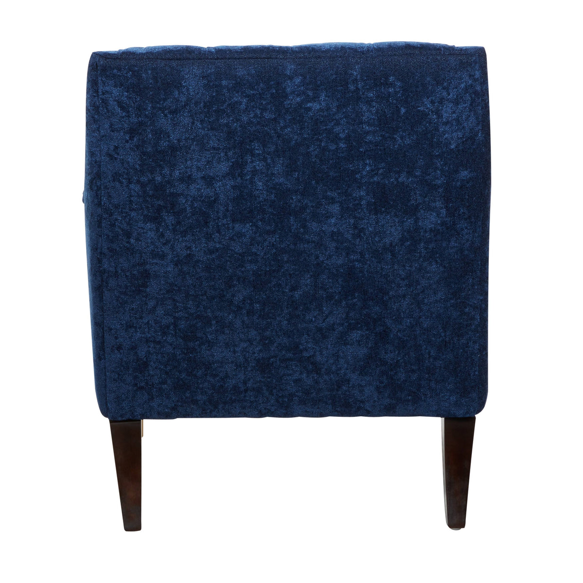 Blue Polyester and Wood Accent Chair P4340