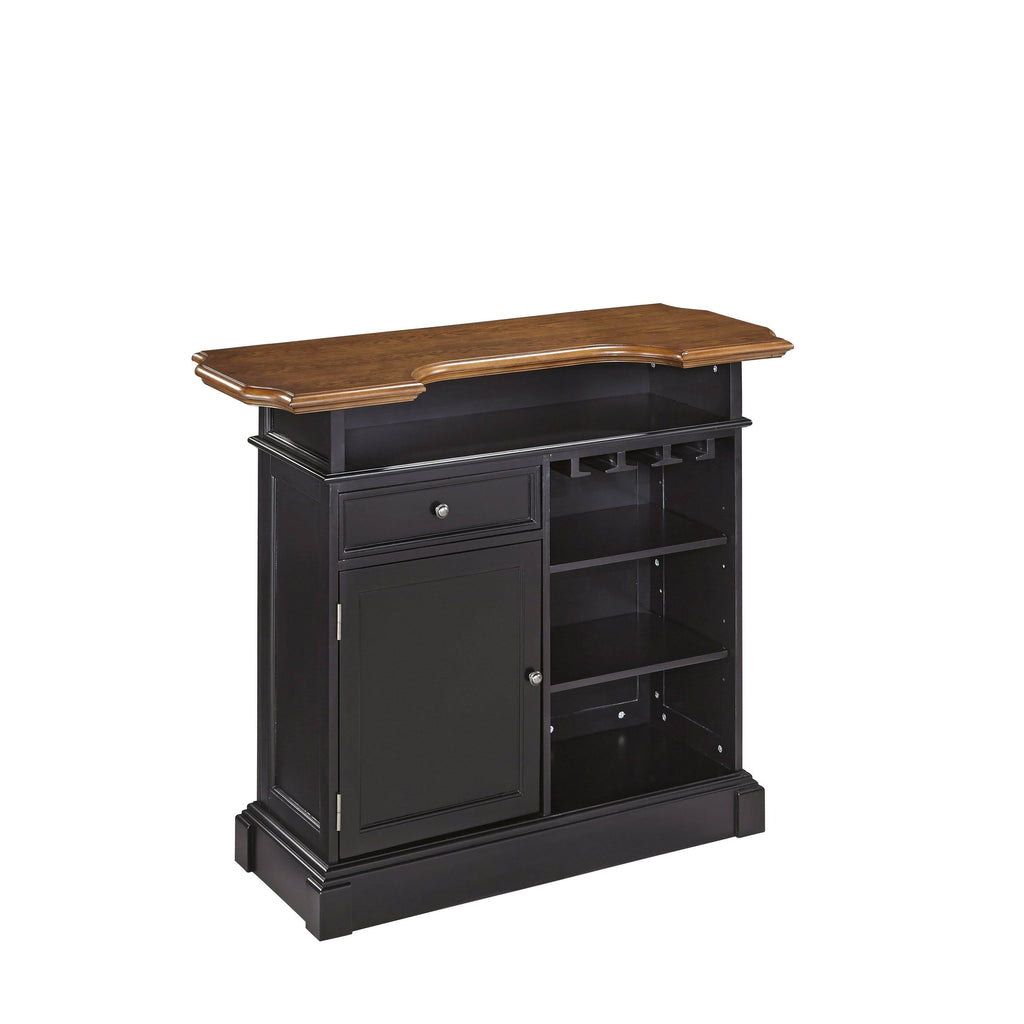Black Bar and Two Stools V604