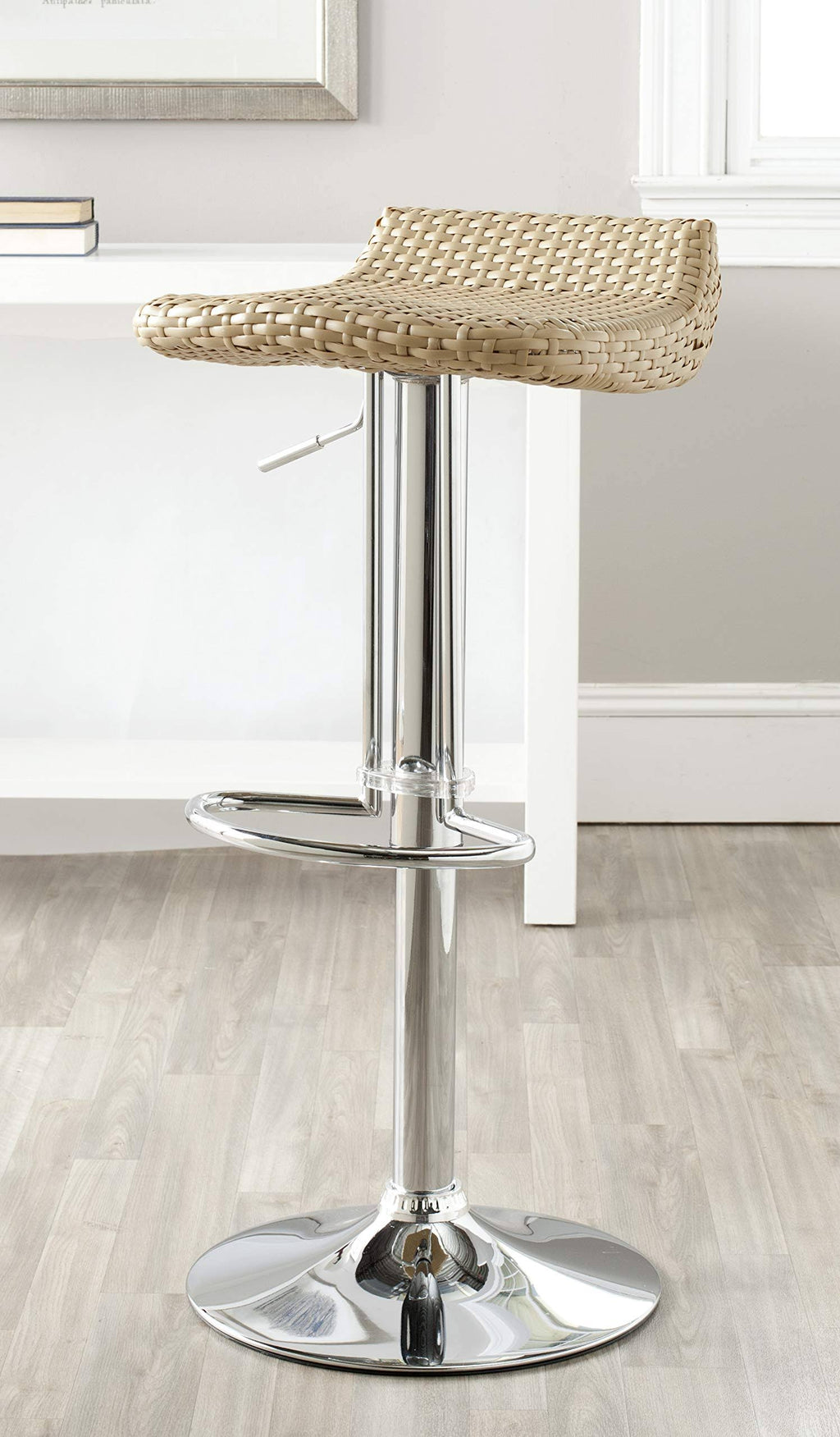 Wicker Natural Swivel Bar Stool W625845