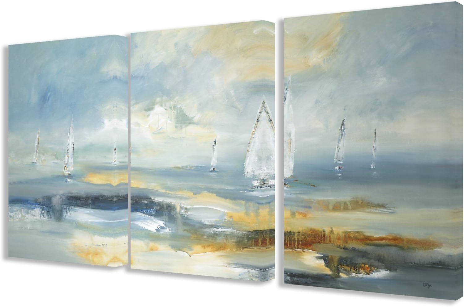 Stretched Canvas Wall Art Set, 16 x 1.5 x 24 U35671