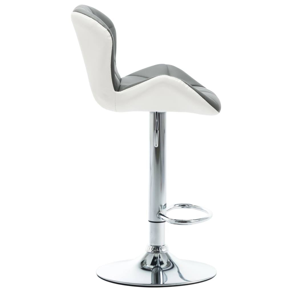 Gray Faux Leather Bar Stool B265