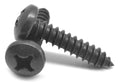Black Oxide Phillips Pan Head Sheet Metal Screw X69016