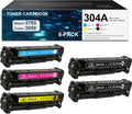5-Pack Replacement Toner Cartridge for HP 304A Printer X102692