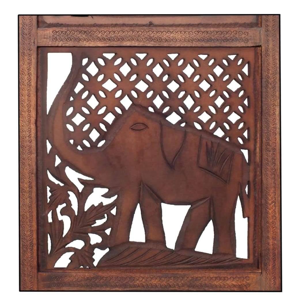 Carved Wood Room Divider L297962