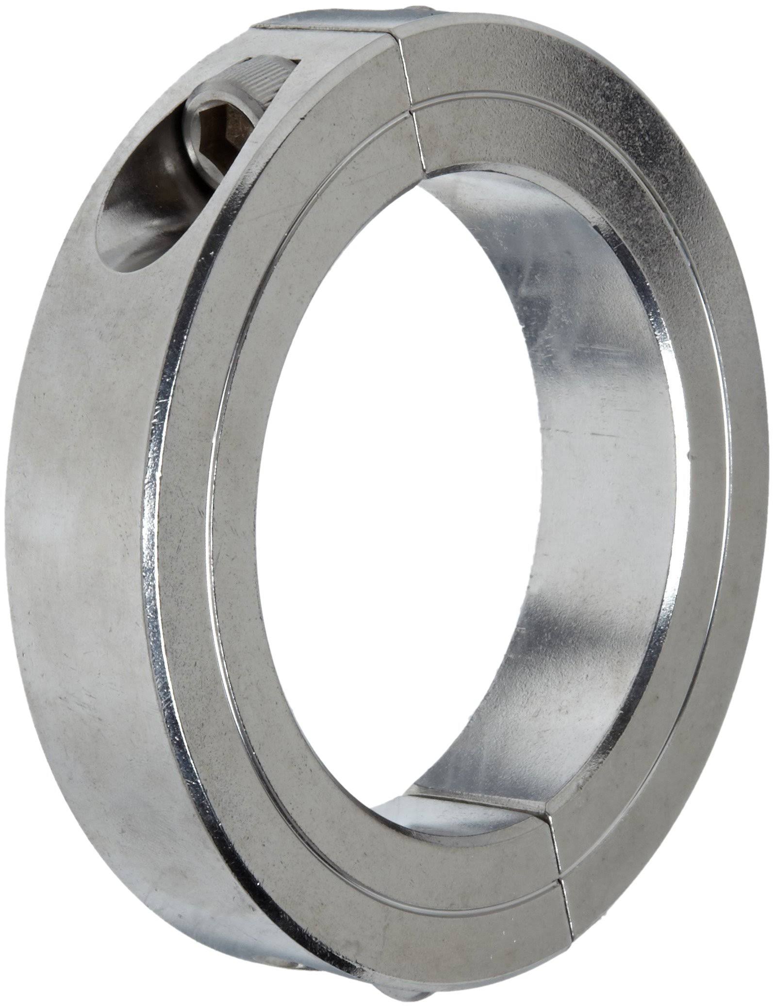 Clamp Shaft Collar, 2 Pc, 3 In, Stainless Steel J945