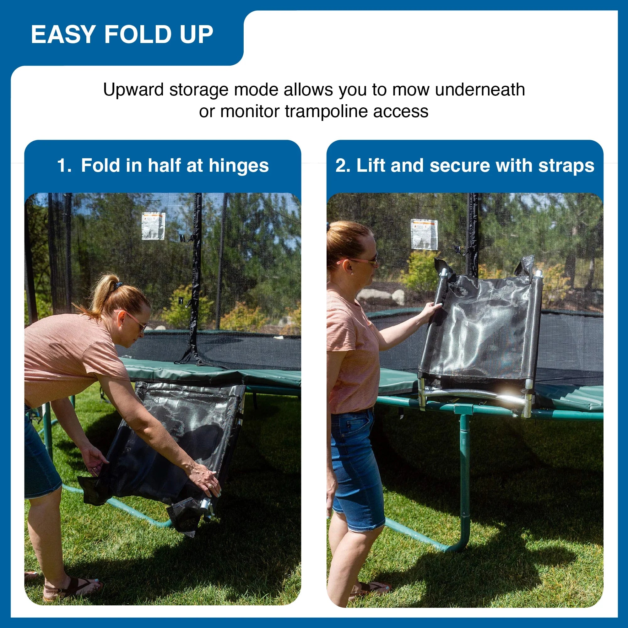 Full Size Trampoline Ladder Ramp Slide Y45935