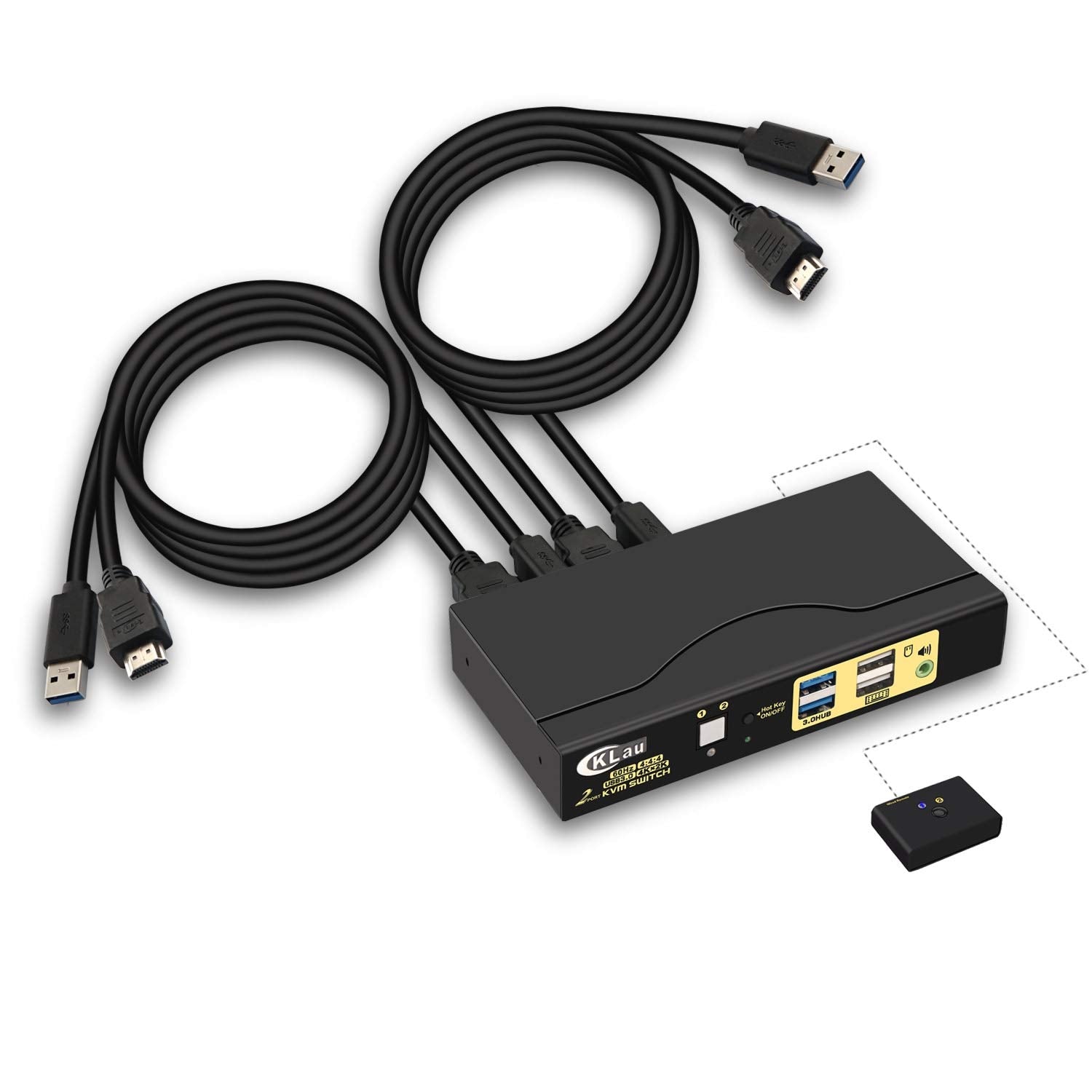 2 Port USB HDMI KVM Switch with Audio J455908