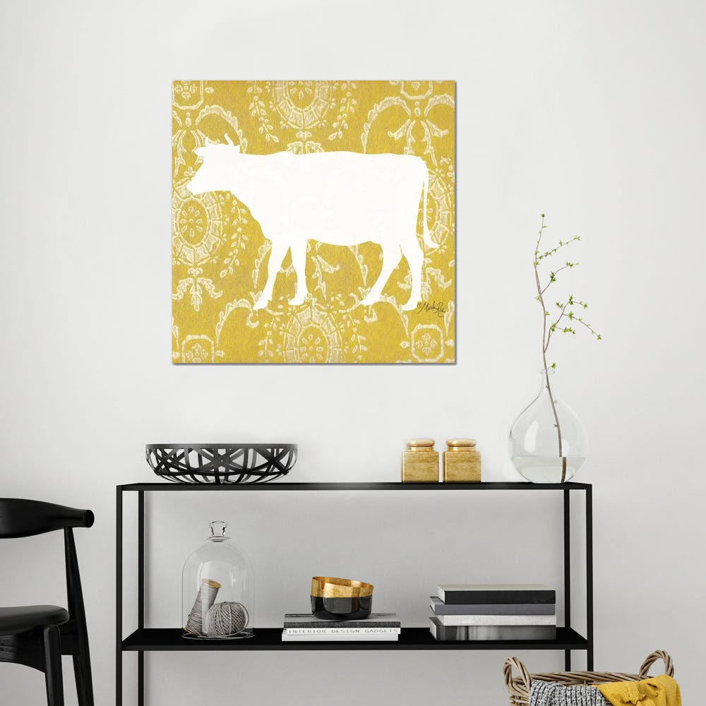 Canvas Art Picture - Cow Silhouette Y36880