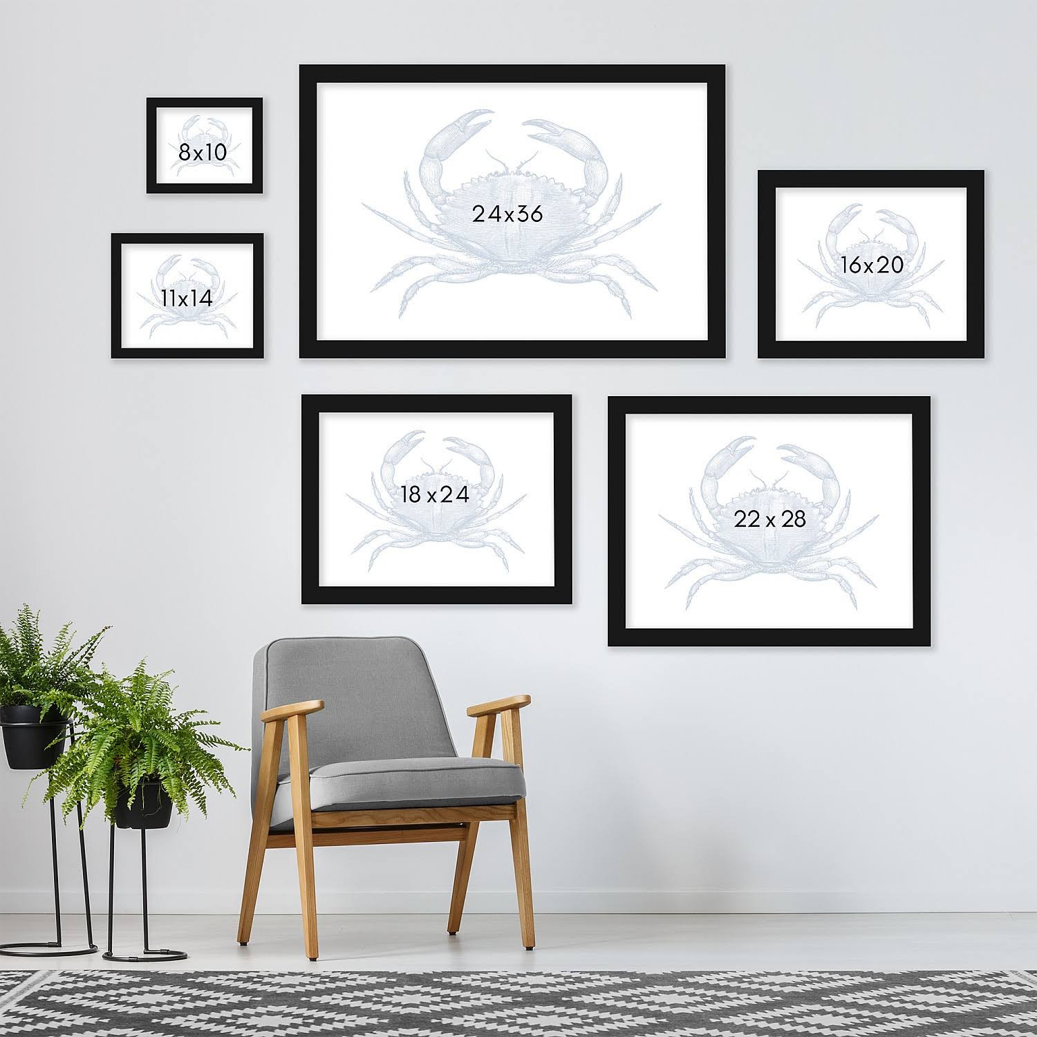 Black Frame 11x22x14x22 T394745