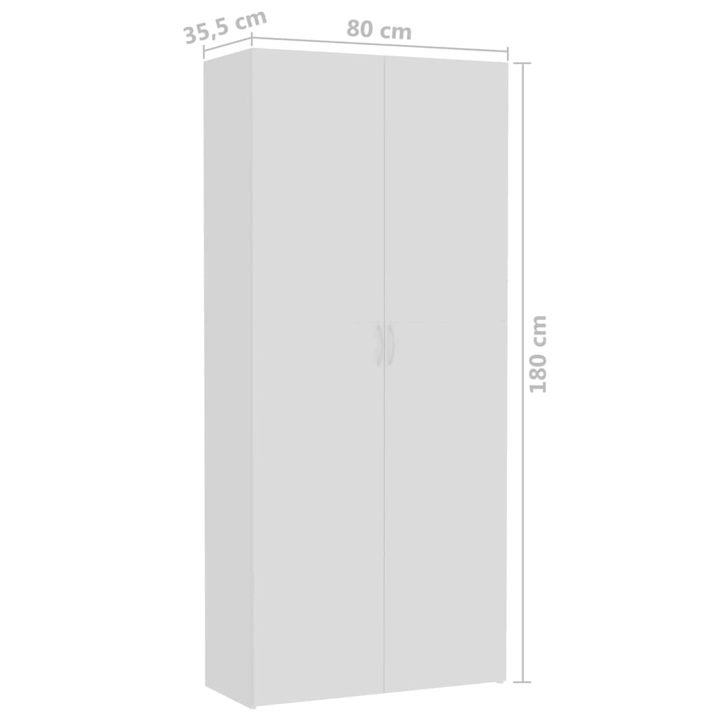 Concrete Gray Chipboard Storage Cabinet G2022