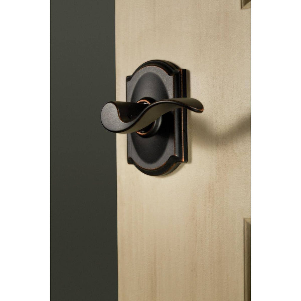Polished Brass Single Cylinder Keyed Entry Door Lever Set Q28681