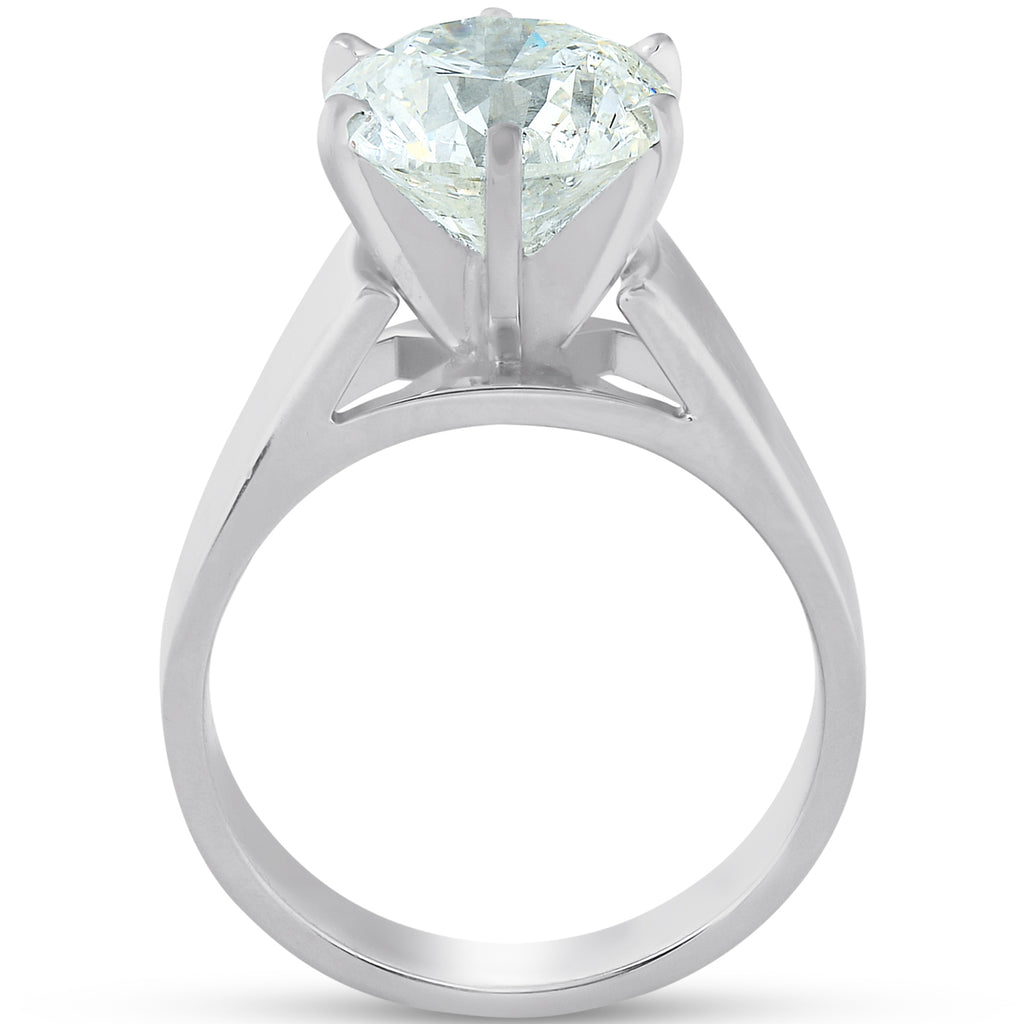 3Ct Diamond Solitaire Engagement Ring 14k White Gold U44061