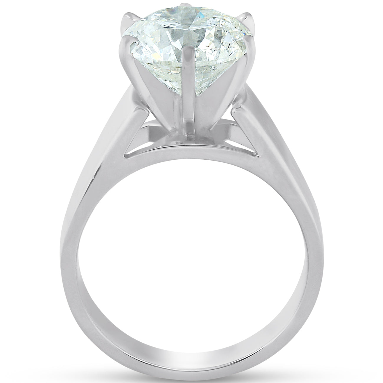 3Ct Diamond Solitaire Engagement Ring 14k White Gold U44061