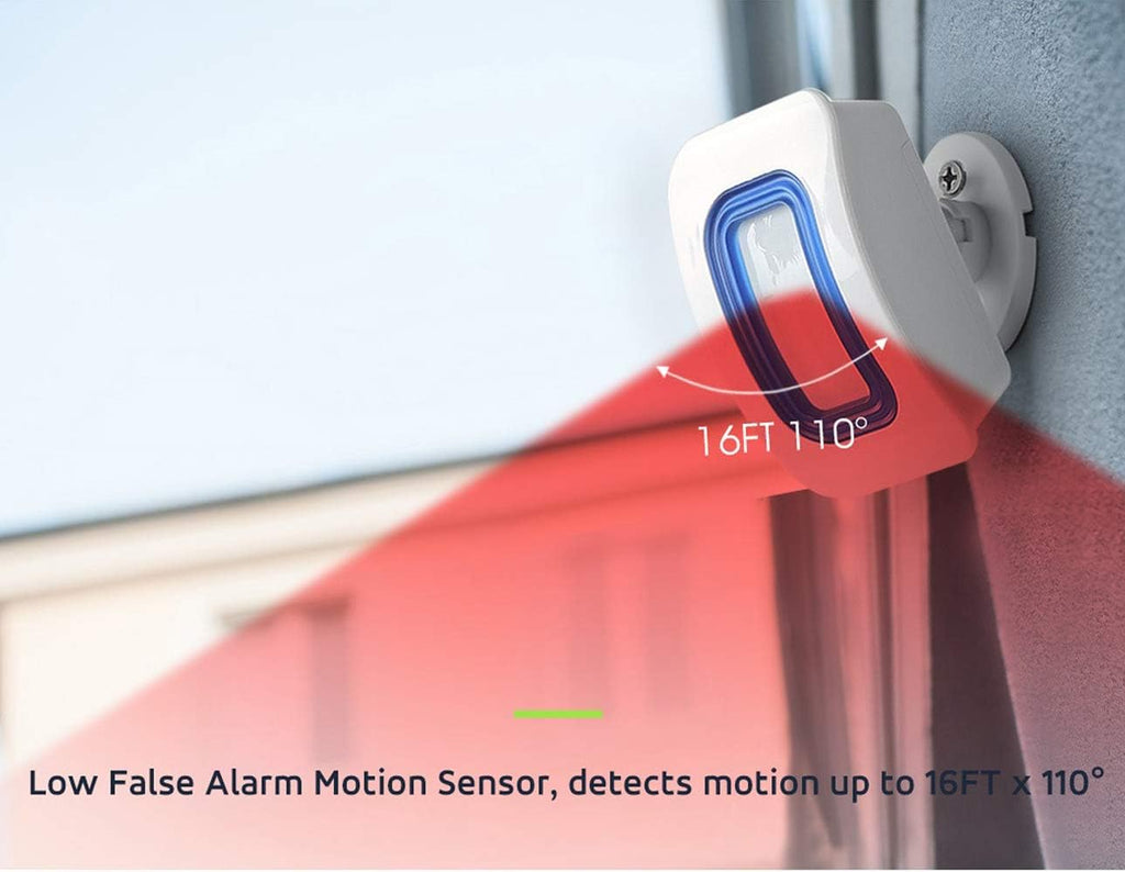 Wireless Motion Sensor Alert Room Bed Alarm with 3 Receivers and 2 Sensors G231816