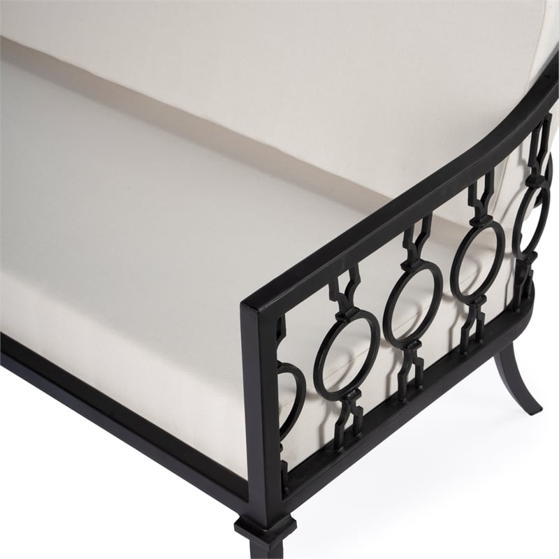 Black Outdoor Loveseat and Sofa 2-Piece Set Z6133