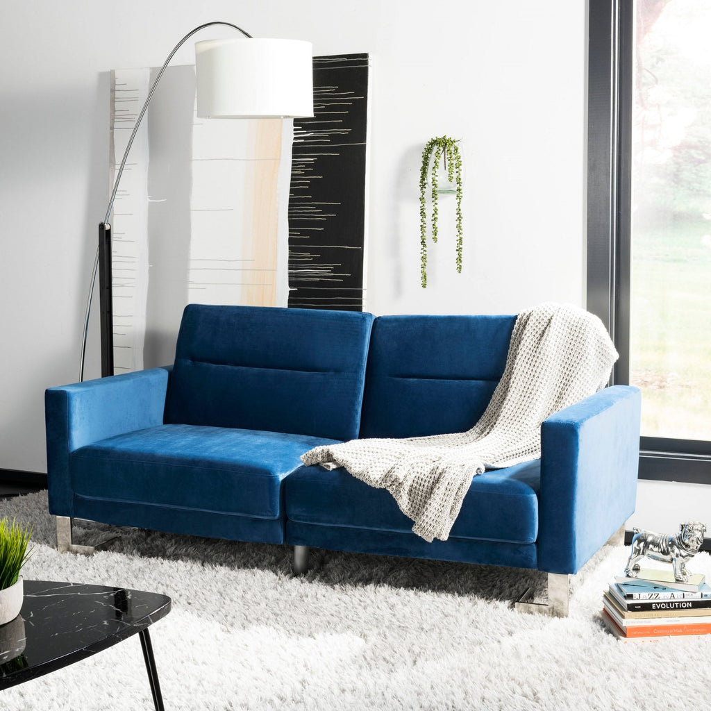 Navy Foldable Sofa Bed D700289