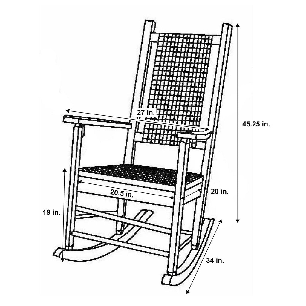 Oak Porch Rocker G755