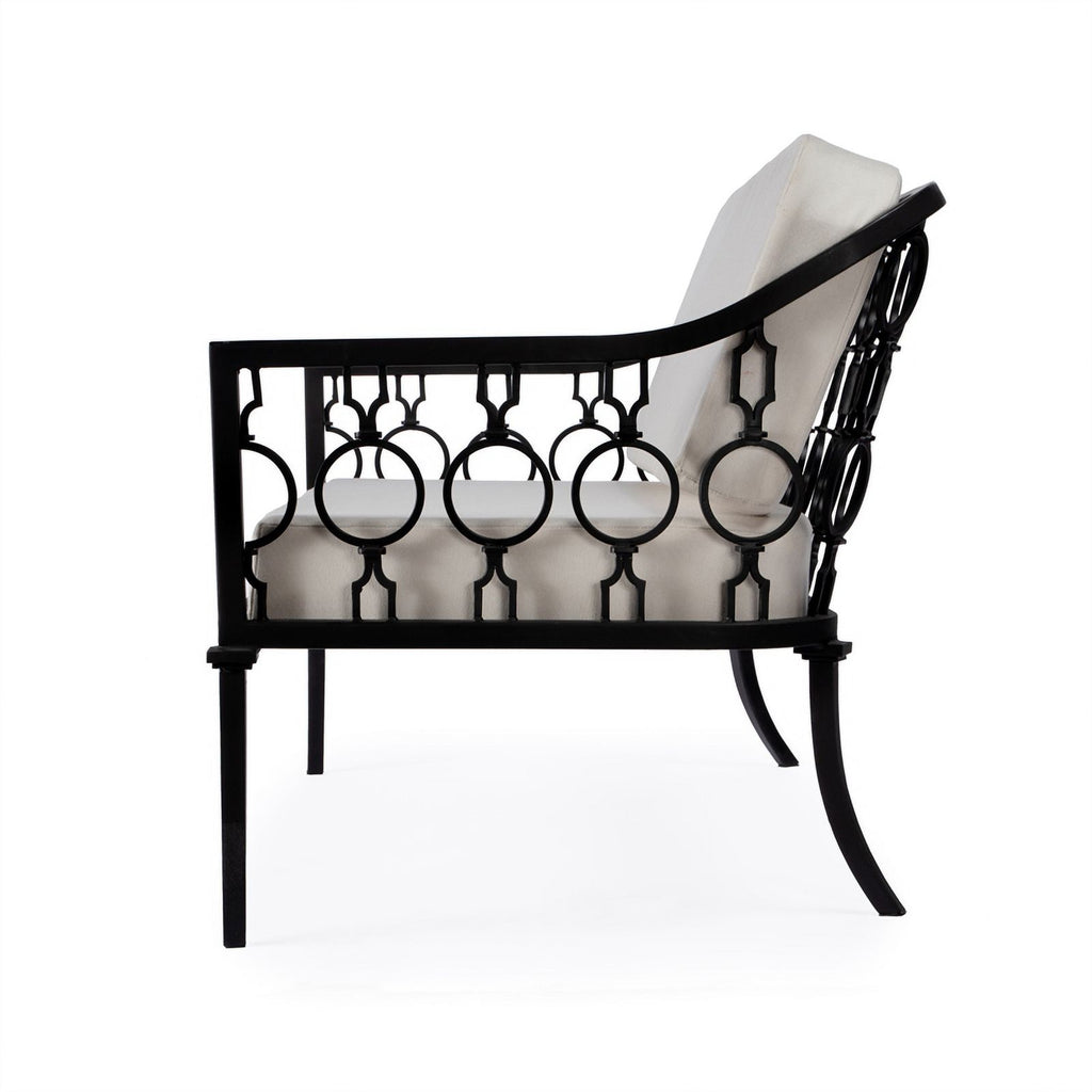 Black Outdoor Loveseat and Sofa 2-Piece Set Z6133