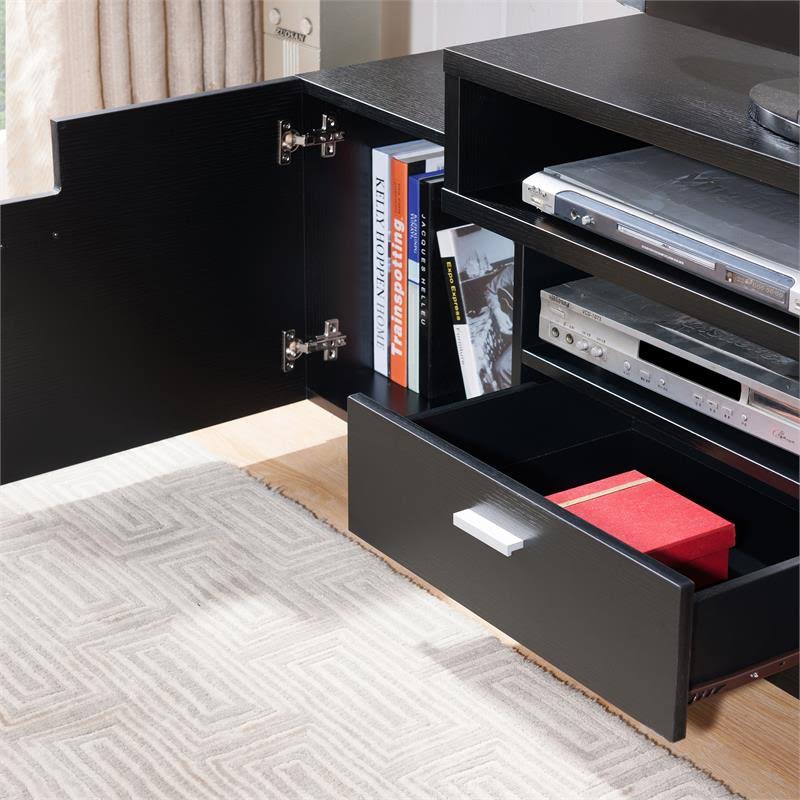 72x22 Black TV Stand R22432