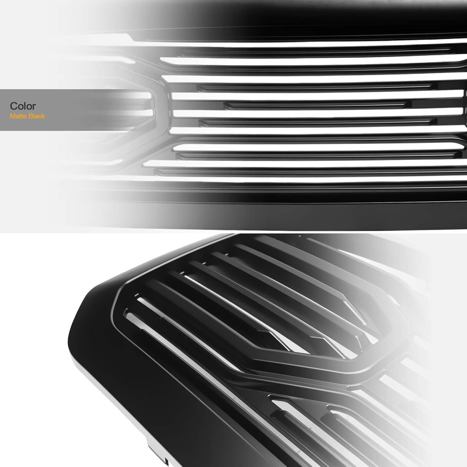 Matte Black Front Hood Bumper Grille for Ram 1500 N399