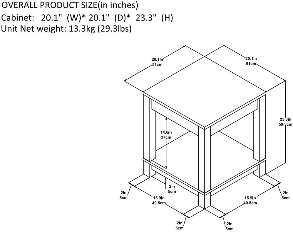 Black Pack of 2 End Table D386