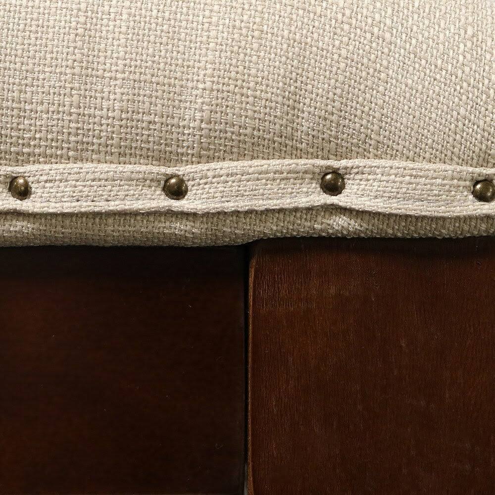 Tufted Textile Shelved Ottoman E82308