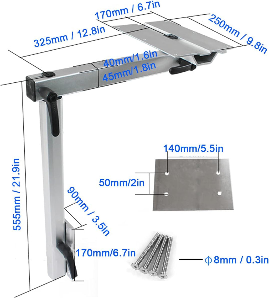 Removable Laptop Table Leg Bracket, 360 Degrees Rotatable Adjustable W62760