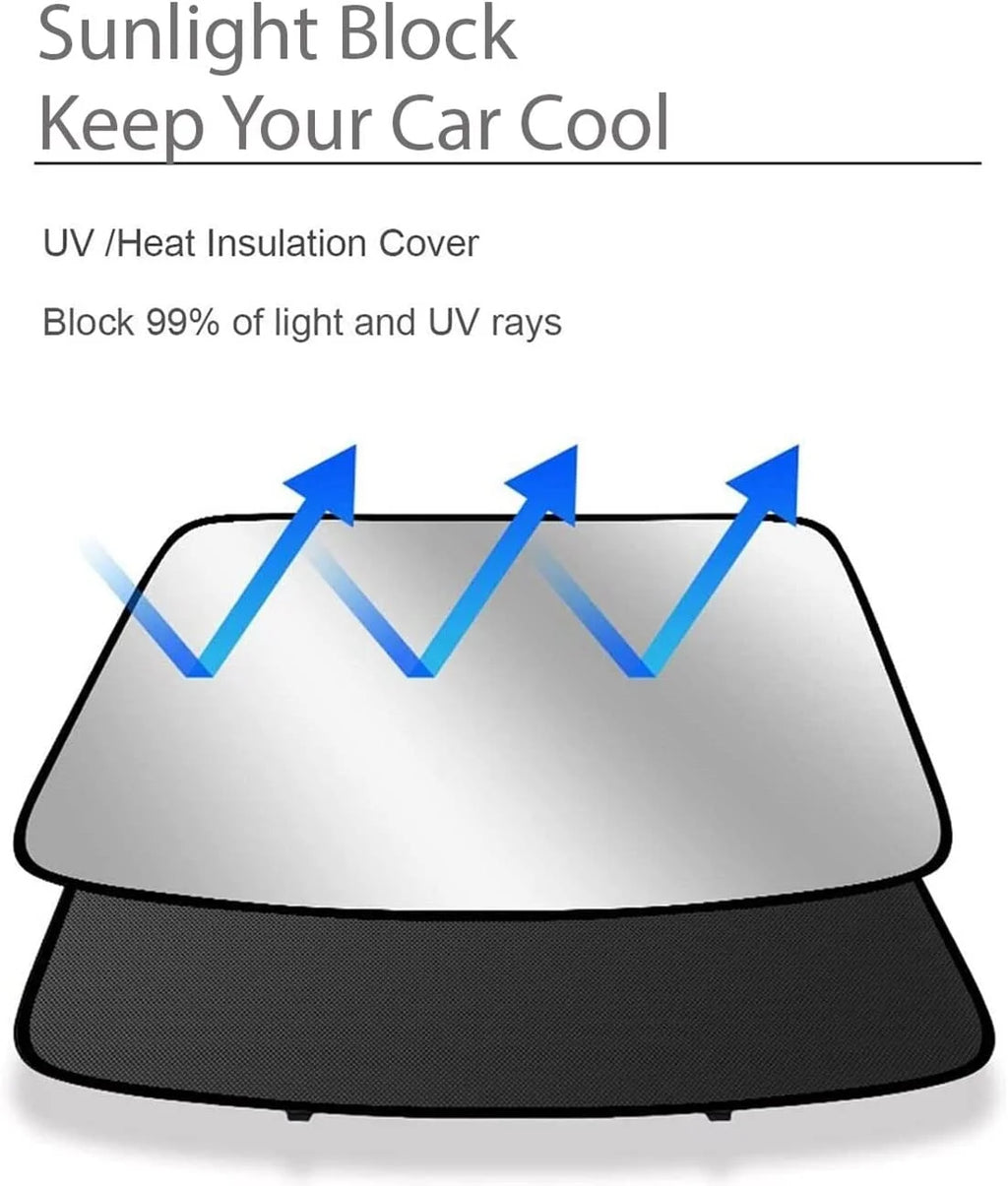 Black Reflective Sunshade Roof Window Cover G591