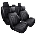 Waterproof Leather Car Seat Covers Full Set for Toyota Tacoma Crew Cab B591430