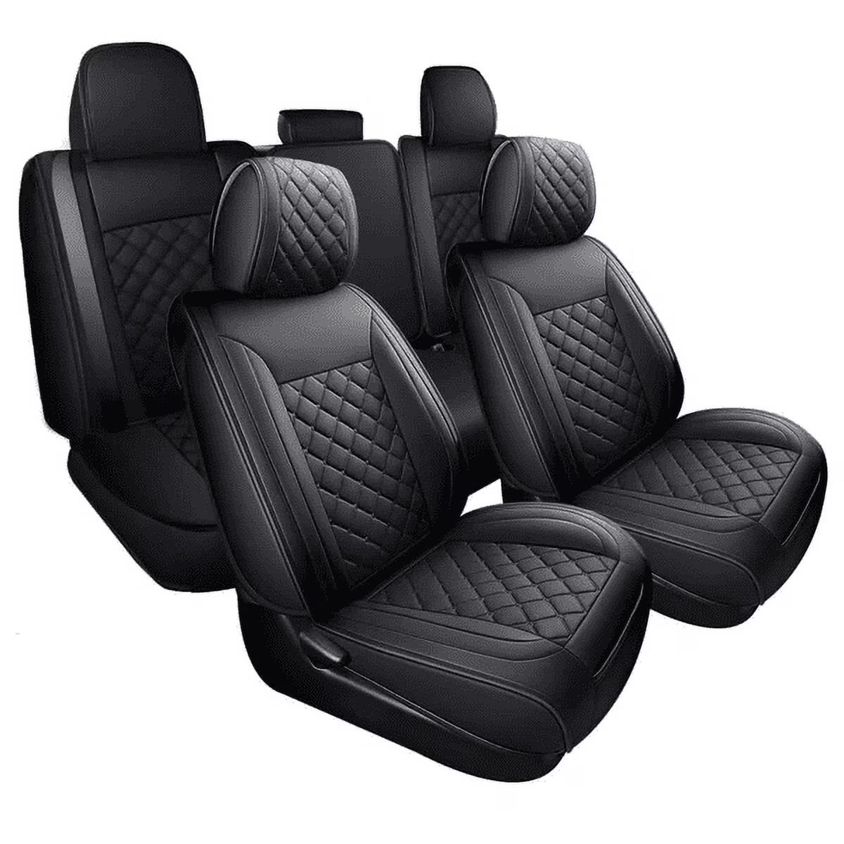 Waterproof Leather Car Seat Covers Full Set for Toyota Tacoma Crew Cab B591430