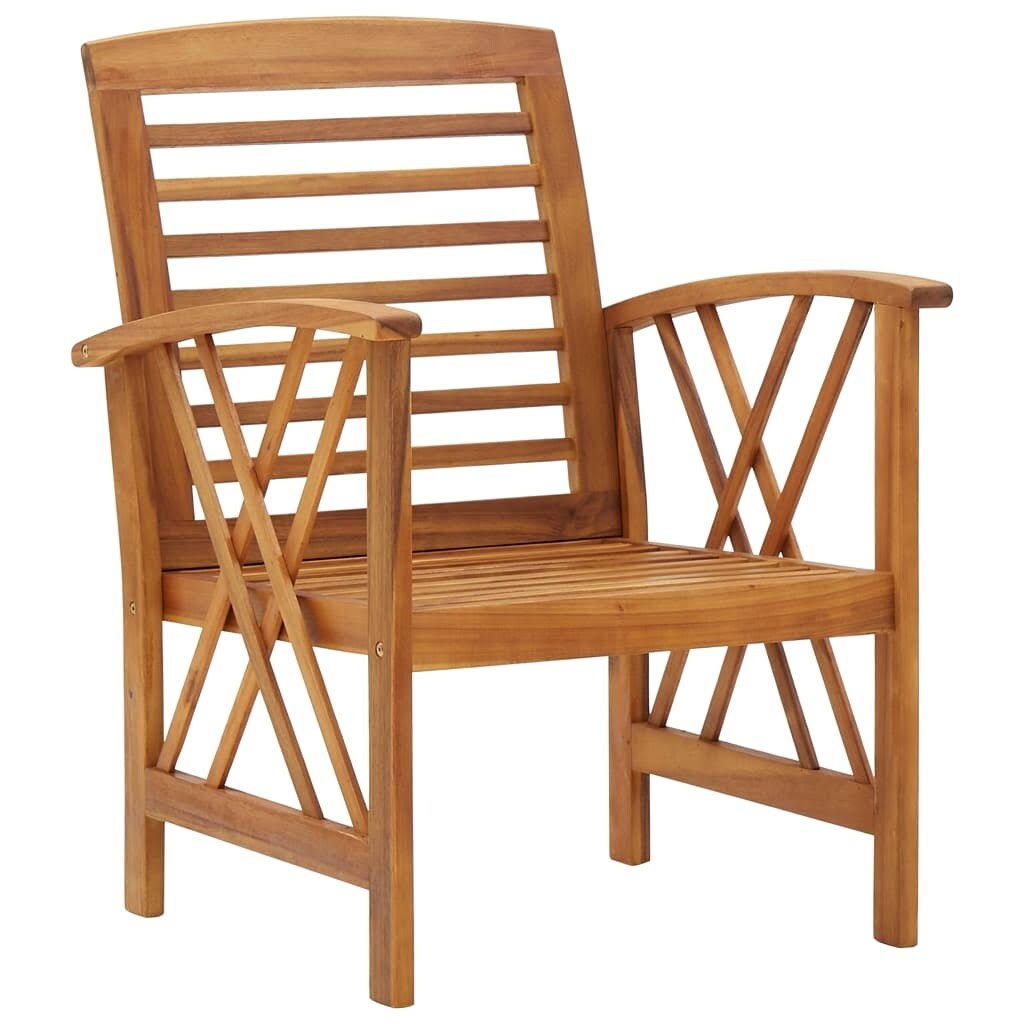 4 Piece Solid Acacia Wood Garden Lounge Set K210