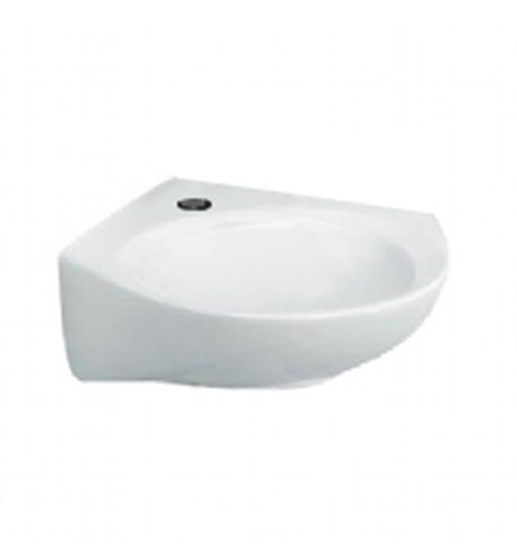 White Wall Mount Bathroom Sink X30649