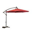 Scarlet Cantilever Solar Patio Umbrella J473