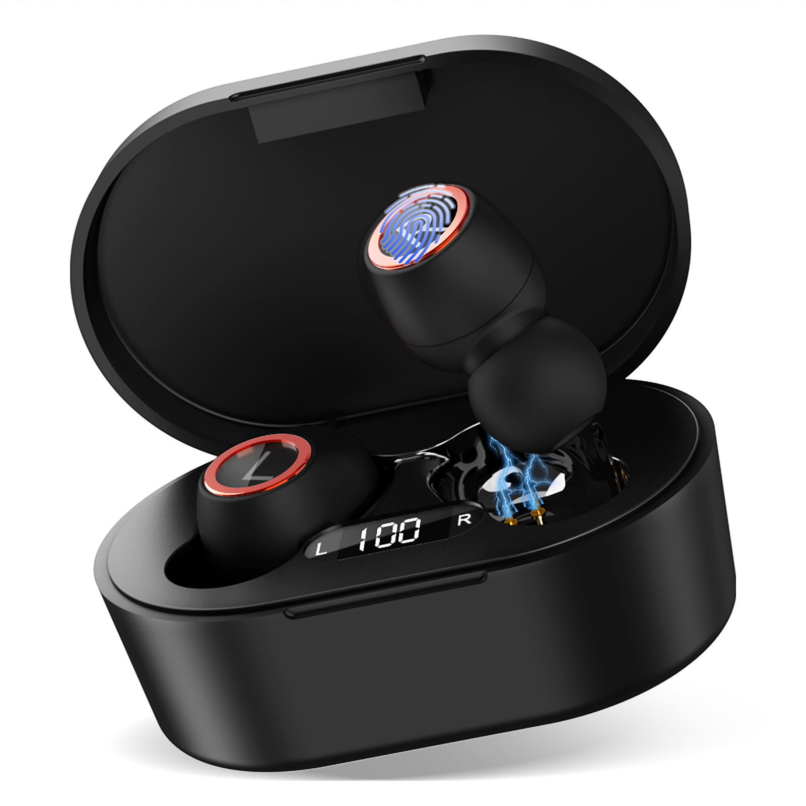 Wireless Earbuds with Charging Case and Built-in Mic J631