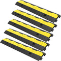 5 Packs 2 Channels Rubber Cable Protector Ramp F10682