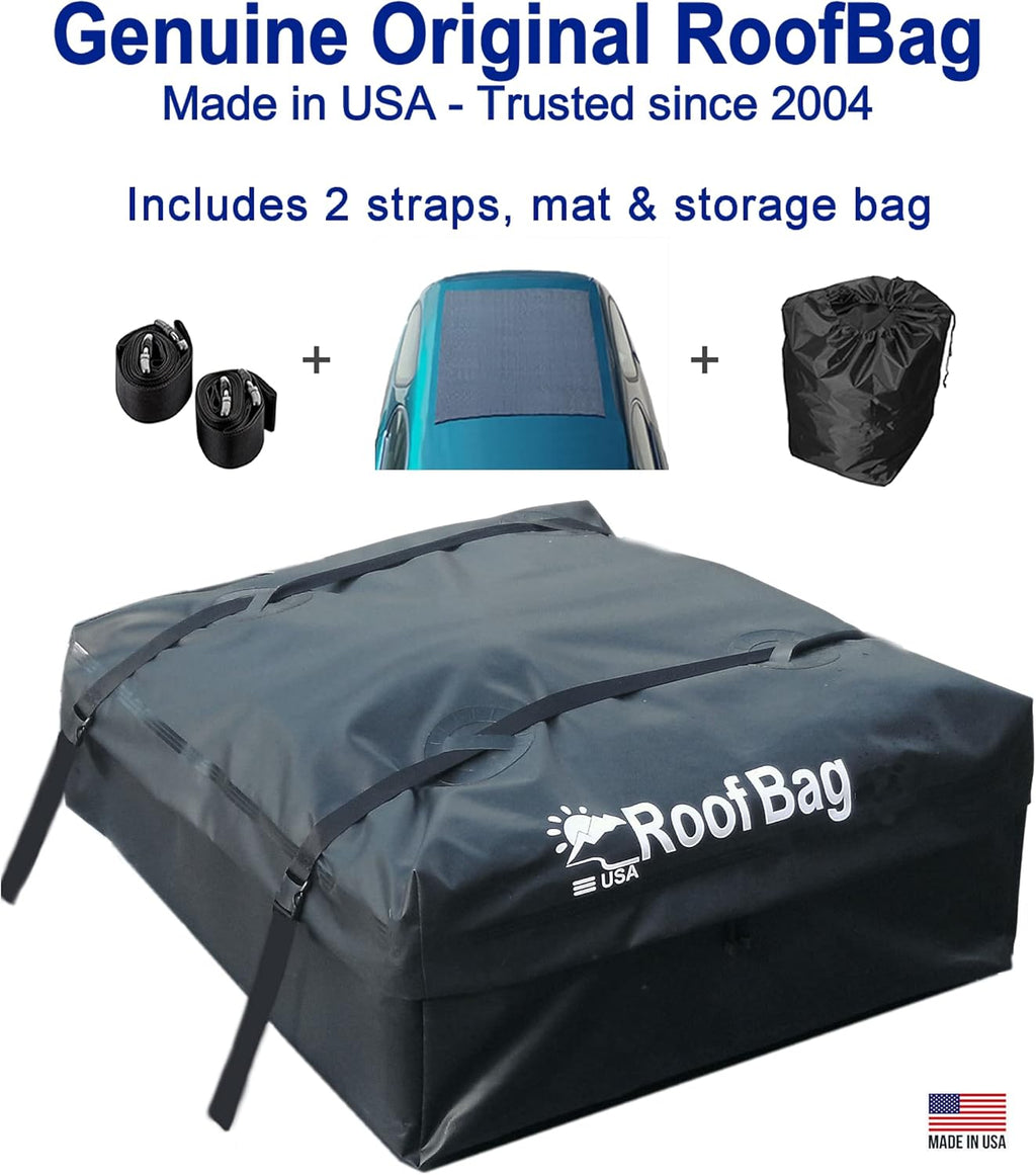 11 Cubic Feet Waterproof Rooftop Cargo Carrier with Straps and Storage Bag N53931