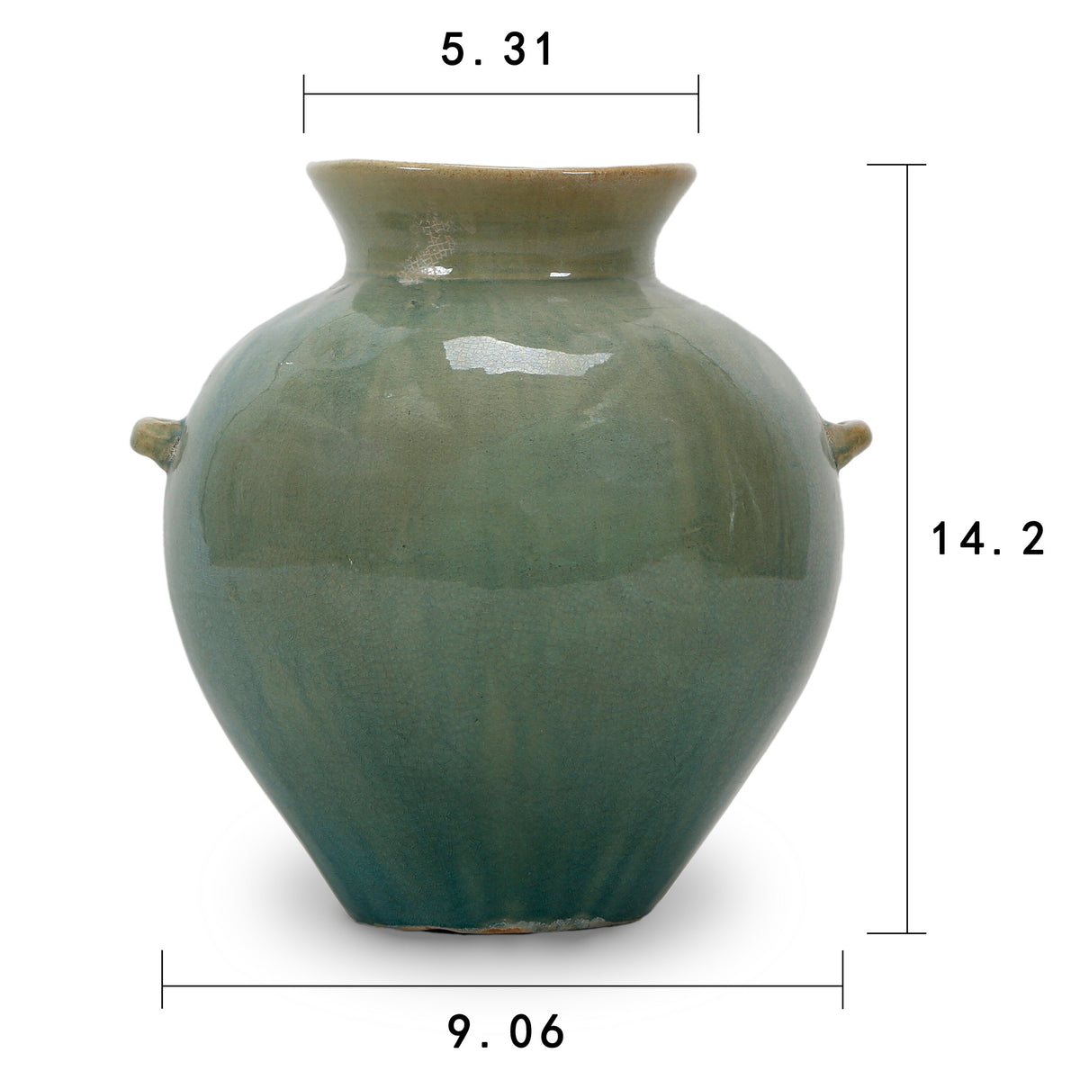 Green Porcelain Water Jar C8195